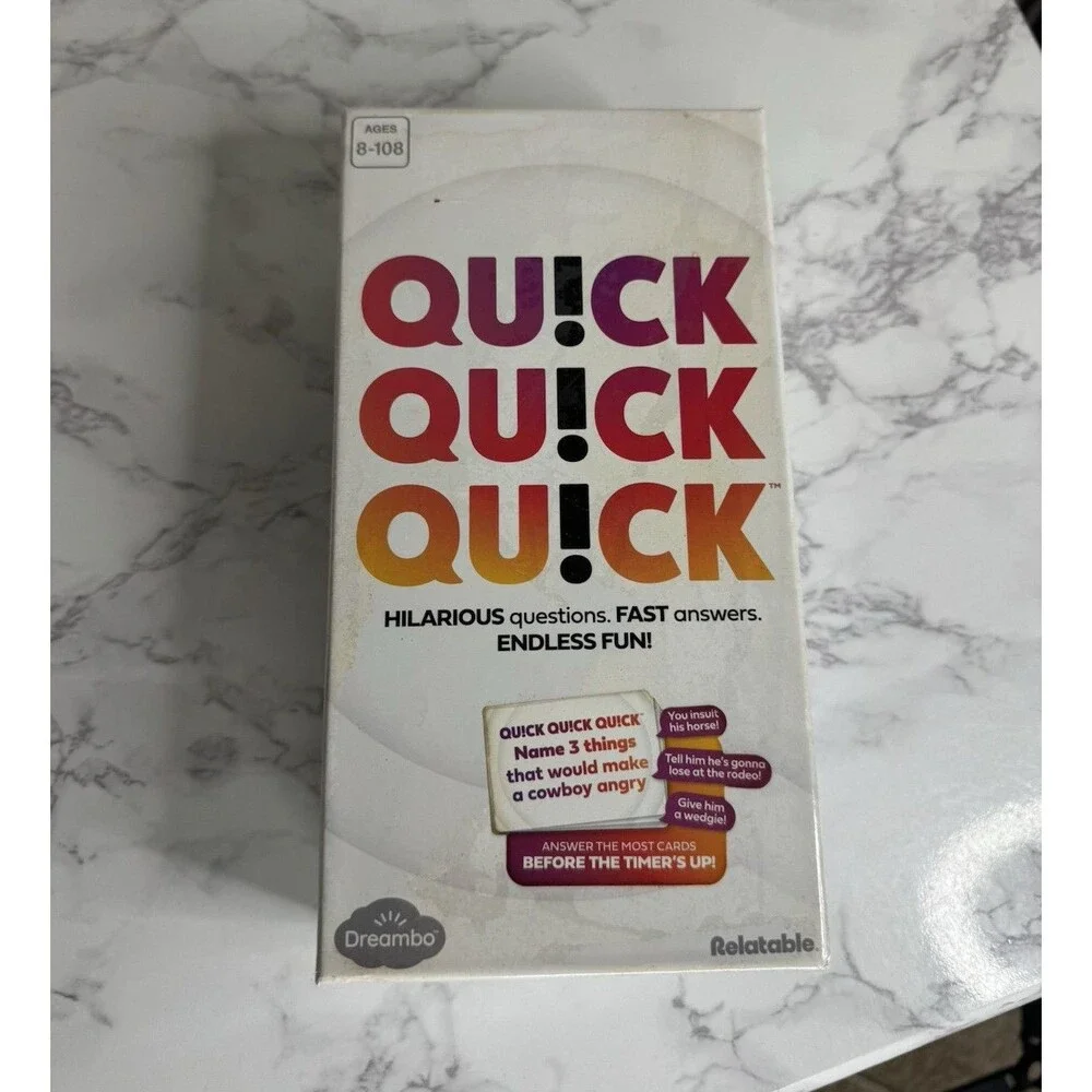 Relatable Quick Quick Quick! Timed Word Card Game, 2+ Players, Ages 8-11